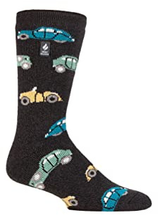HEAT HOLDERS SockShop Mens 1.6 TOG Lite Hobby Socks Charcoal Transport 6-11
