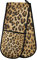 Double Oven Glove Leopard Print Heat Resistant Double Ovens Mitt Modern Cooking Gloves Potholders
