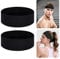 URAQT Fasce per Capelli, 2 Pezzi Fascia Elastica per Capelli Nera Headband Unisex, Sport Fascia per Capelli Fascia Sportiva Antiscivolo per Sport, Yoga, Pulizia del Viso, Fitness, Ciclismo