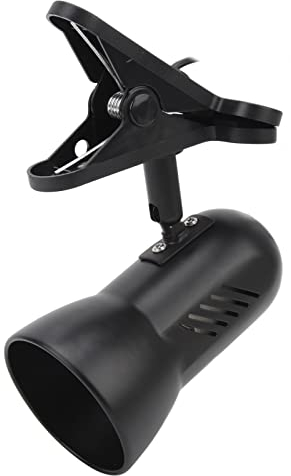 Focket LED Klemme Arbeitslampe, 360° Drehung Schreibtischlampe mit Clip, E27 Tischlampe Halterung, 4.3ft Kabel, Ultra Bright Work Bench Light Clip auf Lampe für Schlafzimmer, Büro Home