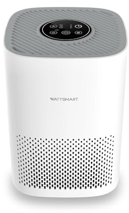 Purificador de aire para el hogar, filtro HEPA H13 True para pelo de mascotas, elimina el 99.97% del polvo de caspa de polen de humo, limpiador de aire portátil con modo de suspensión silencioso de 22