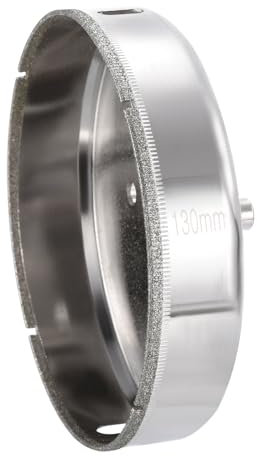 QUARKZMAN 130mm Diametro 10mm Attacco Punta da Trapano Sega Tazza, Rivestimento Particelle Diamante 1pz Superficie Nichelata Vetro Marmo