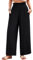 Heersan Pantalon Fluide pour Femme Été Jambes Large Palazzo Pants Léger Causal Boho Plage Pantalon avec Poches à Taille élastiquée