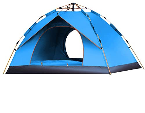 AQQWWER Zelte 3-4 People pop up Tents Open Tent Throw Outdoor Camping Hiking Automatic Season Tents Speed Open Family Beach Large Space Tent (Color : Blue 1-2 People)