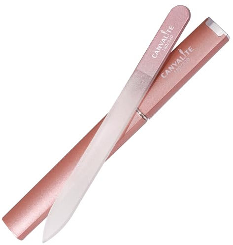 CANVALITE - Glass files for natural nails glass nail file glass nail files with case Double sided 1