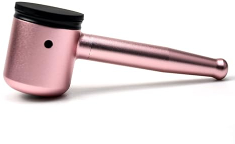 Premium Pur-Pfeife | CNC Aluminium | 1g Kapazität - 3-teilig | | Leichte Reinigung| Pfeife Smoking Pipe Rauchen | Gebrauch von Tabakwaren (Rose Gold)