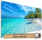 TRIOSK Sichtschutz Garten Dekoration Plane groß mit Motiv Malediven Tropen Insel Palmen Strand Motivbanner Blickdicht für Terrasse Zaun Gartenzaun Gartenposter PVC Zaunblende 340x173 cm