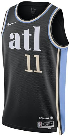 Nike Herren NBA City Edition Swingman Jersey Basketball Trikot Farbe: Hawks/Young/Schwarz (011); Größe: M