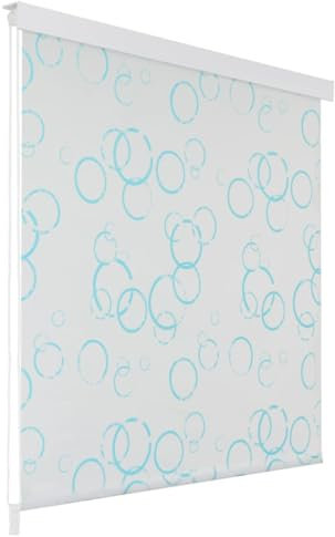 ShGaxin Duschrollo, Spritzschutz Für Badewanne, Duschvorhang Badewanne, Badewanne Vorhang, Duschvorhang Rollo, 80 x 240 cm Blasenmuster
