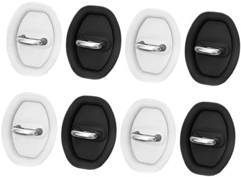BUGUUYO 8pcs Car Door Lock Latch Protector Silicone Car Door Lock Covers Anti Scratch Door Lock Guard Universal Car Door Lock Buffers