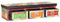 vidaXL Meuble TV Mural 100x30x24 cm Bois Massif Mangue Brut
