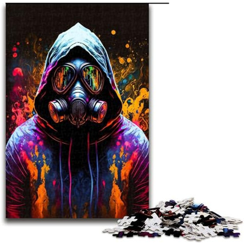 1000 Piece Jigsaw for Adults Jigsaw Masked Puzzle Wall Decoration Stress Reliever 75x50cm