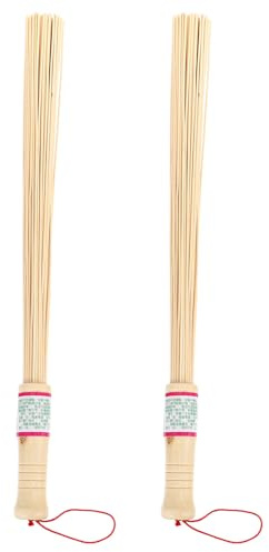 Bâton de Massage en Bambou Portable Lot de 2, pour Points D'acupuncture