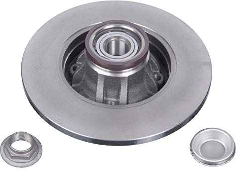 febi bilstein 32783 Bremsscheibe mit Radlager, ABS-Impulsring, Achsmutter und Schutzkappe, 1 Stück