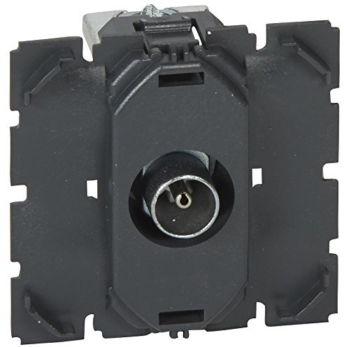 Legrand 067382 Prise Télévision Céliane Simple Étoile Blindée Compatible 4G et Lte, Noir