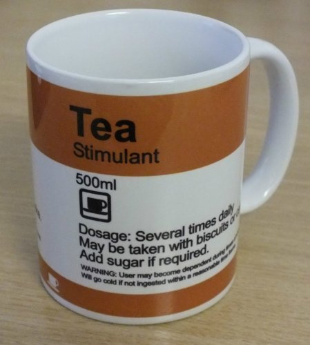  TEA - Stimulant  Funny prescription style Extra Large 15oz MUG - great gift for serious Tea lovers