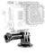Adattatore per treppiede con impugnatura a vite, adatto per GoPro Actioncam Tripod Mount con Thumb Knob