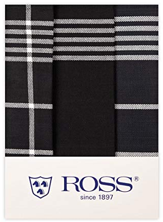 Ross - Geschirrtücher - 1837-3er-Pack (50 x 70cm Schwarz)