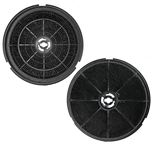 SPARES2GO Type 150 Charcoal Carbon Filter for Leisure 1K2BP H100PK CA1K2BP Cooker Hood Vent (Pack of 2 Filters, 190 x 38 mm)