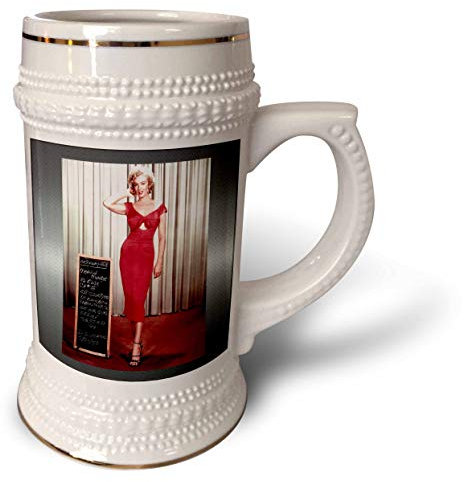 3dRose Marilyn Monroe in Niagara (1953) (PD-US) – Stein-Tasse, 570 ml, Weiß