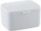 WENKO Barcelona Bathroom Box/Storage Basket with Lid, Completely Unbreakable, 19.5 x 11 x 16 cm, Anthracite, White, 19,5 x 11 x 16 cm