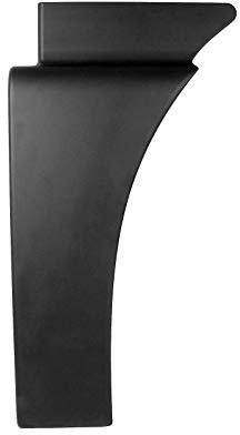 DT Spare Parts Verbreiterung Kotflügel 3.80351 für MAN TGA TGX, Schwarz, rear_right, LKW