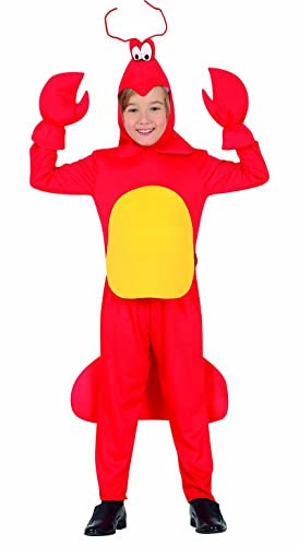 Fiestas Guirca Unisex Krabbe Kostüm Kinder - Mädchen u. Jungen Hummer Kostüm - Alter 10-12 Jahre - Fisch Kostüm Kinder für Karneval, Krebs Fasching Kostüm Kinder Junge, Halloween, Themen Party