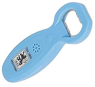 TSV 1860 München Sound Flaschenöffner, Öffner mit Sound, Kapselheber - Plus Lesezeichen Wir lieben Fußball