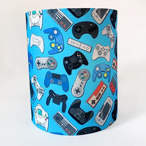 Raw Design UK Games Controller Fabric Ceiling Light Shade or Table Lampshade in 2 Sizes (Medium 18cm Diameter x 21cmHigh)