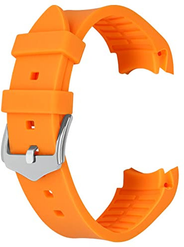 Kai Tian 18mm silicone Universal Bend bracelet Orange pour hommes bracelet pour femmes