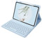 Keyboard Case for Xiaomi Pad 5/5 Pro, Detachable Bluetooth Keyboard with Pencil Holder,Sky bule