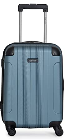 Kenneth Cole REACTION Out of Bounds Lightweight Hardshell 4-Wheel Spinner Luggage, Granite Blue, 28-Inch Checked
