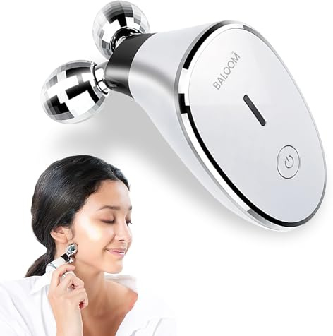 BALOOM Microcurrent Facial Device, Face Massager & Roller, Rechargeable