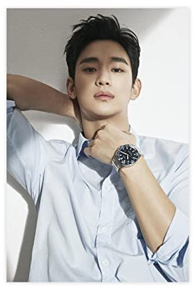 Kim Soo Hyun Poster 2 Leinwand-Poster, Wandkunst, Dekoration, Bild für Wohnzimmer, Schlafzimmer, Dekoration, Rahmen-Stil, 30 x 45 cm