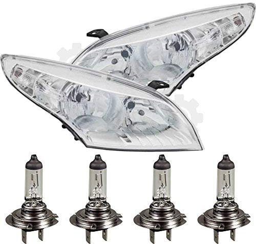 EISENFELS Bundle Set 106521731 erstellt mit Scheinwerfer rechts & links + Leuchtmittel H7 kompatibel Megane III Grandtour KZ0/1