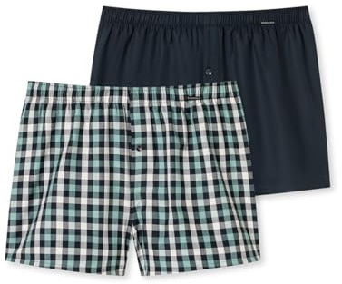 Schiesser Herren 2 Pack Boxershorts Baumwolle Web Multipack - Webboxer, Sortiert 15_180202, 6