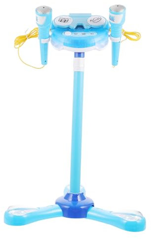 Gadpiparty Microfono Karaoke Regolabile Per Ragazzo Ragazza Giocattolo Musicale Con Asta Separabile e Design Divertente Per Feste e Compleanni Facile Da Usare