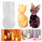 Moule en Silicone 3D pour Bougies et Savon - Chat - Résine Époxy - Animaux