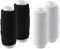 Filo elastico da Cucito,4 PCS Arricciatura Elastica per Cucire Bianco e Nero Filo Elastico Bobina Corda Elastica Taglio Elastico per Macchina da Cucire Maglia Vestiti Gioielli Facendo 0,5mm 120 Yard