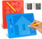 SUPRBIRD 2 Stück Magnetische Zeichenbretter Stahlkugel Kritzel Tafel mit Stift, Magnet Zeichenblock für Kinder Malen Schreiben Pädagogische Geschenke, Magnet Spielzeug Kinder, ab 3 Jahre(Rot, Blau)