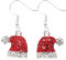 Ohrringe Weihnachten, Weihnachtsohrringe Damen Weihnachtshutform Christmas Earrings Niedlich Weihnachtsschmuck Weihnachts Ohrringe, für Damen Mädchen Weihnachts Neujahrs Styling Accessoires