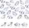 TOAOB 25 Stück Deko Diamanten Groß 30mm Acryl Kristalle Transparent Diamantkristalle Dekosteine Diamanten Streudeko Hochzeit Dekoration