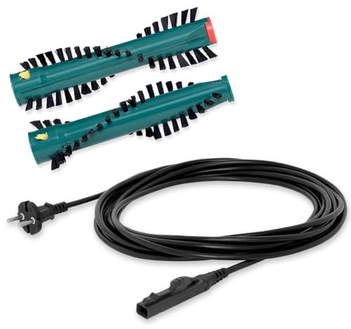 PRIMEBAG Kabel & Bürsten kompatibel mit Vorwerk Kobold 150 VK150 mit EB370 - Bestleistung beim Saugen