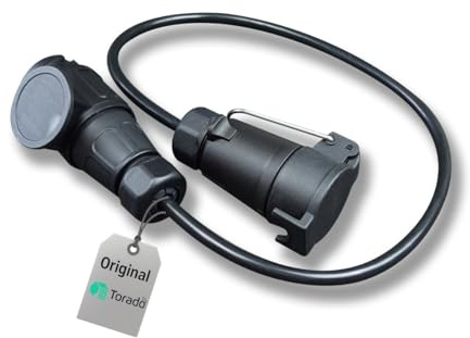 Torado Anhänger Kabel 80cm 13 auf 7 polig Anhängeradapter Stecker Adapter Anhängerkabel Anhänger Zubehör Kabelbaum Anhängerstecker