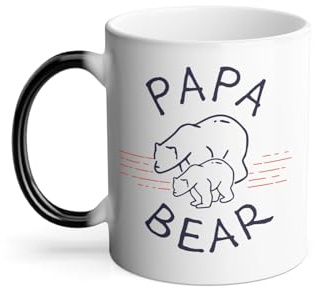 Mug Thermo-réactif Tasse Magique - Papa Bear Family Animals - 325 ml