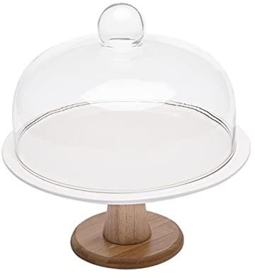 OKUMEYR Alzata Per Torte Espositore Porta Torta Piatto Per Vassoio Decorativo Con Coperchio Per Torte E Dessert