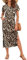 AUSELILY Summer Dress for Women Short Sleeve Maxi Beach Dress V Neck Sundress Slit Dress with Pockets Elegant Dresses Leopard L
