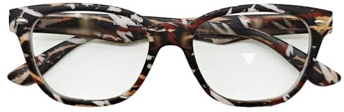 LANLANG Lesebrille 1,5 für Damen Herren, einschließlich 1,0–4,0 Dioptrien, klare Linse, PC-Rahmen, leicht, farbenfrohes Design, R-T006, +1.5 Dioptrien