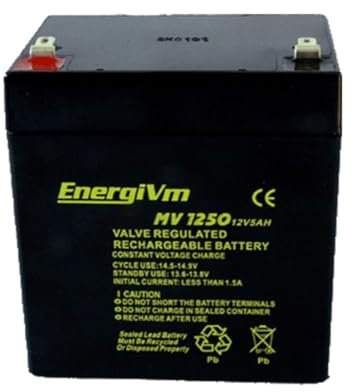 ENERGIVM Batería de Plomo 12V 5Ah MV1250