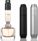 Flacone Spray per Profumo da 5 ml, Ricaricabile, Portatile da Viaggio, Mini Atomizzatore con Riempimento Inferiore (nero grigio)